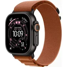 Умные часы Apple Watch Ultra 3 LTE 49 мм (титановый корпус, черный/терракота, текстильный ремешок размера M)