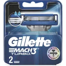 Набор сменных кассет Gillette Mach3 Turbo (2шт)