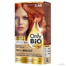 Крем-краска для волос "Only Bio Color" тон: 5.46, медно-рыжий