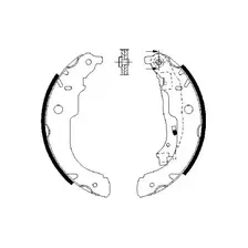 Тормозные колодки барабанные задняя ось BOSCH 0 986 487 721