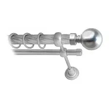 Карниз для штор Lm Decor Шар большой 059 2р витой 25/16мм (сатин, 1.8м)