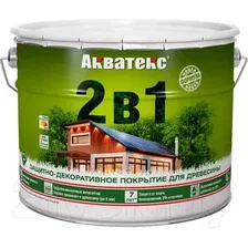 Защитно-декоративный состав Акватекс 2в1 (9л, венге)