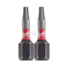 Бита для шуруповерта ударная TX10 25 мм MILWAUKEE Shockwave 2 штуки (4932430871)