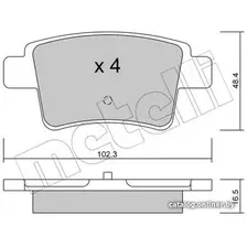 Тормозные колодки Metelli 2208010