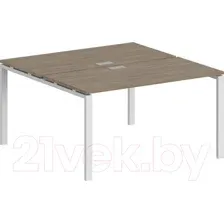 Комплект письменных столов Norden 160x143.8x75 / SG.246.OD.63.WH (дуб темный/белый)