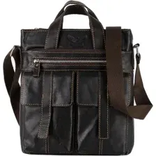 Мужская сумка Poshete 196-3750-26-DBW (коричневый)