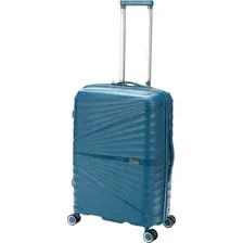 Чемодан-спиннер Torber Nevo T2207M (синий)