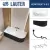 Ванна Lauter Bliss 170 L 21201071L (с каркасом, лицевым экраном черного цвета и сифоном 21Y31001 матовый черный)