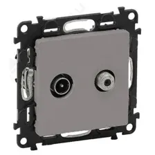Розетка Legrand Valena Life 753662 (алюминий)