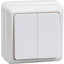 Выключатель EKF Мурманск 2кл 10А IP54 (серый)