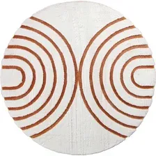 Коврик PIXEL Rabbit Carving PX4005-DAIRE-CREAM-TERRA (1.2x1.2)