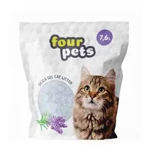 Наполнитель для туалета Four Pets силикагелевый с лавандой 7.6 л