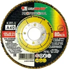 Шлифовальный круг LugaAbrasiv 125х22 А40 КЛТ1