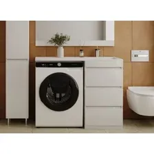 Тумба с умывальником Symbolite Даллас 110 Люкс Plus 3 ящика + Estetus Даллас 110x48 (правый, белый)