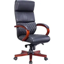 Офисное кресло Everprof President Wood (экокожа, черный)