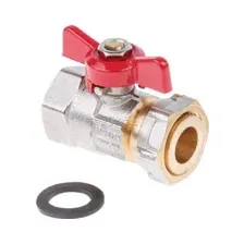 Кран шаровой с накидной гайкой 3/4"х3/4" PN40 AV ENGINEERING (AVE096002)