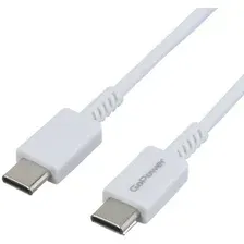Кабель GoPower 00-00022803 USB Type-C - USB Type-C (1 м, белый)