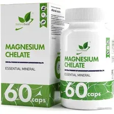 Витамины, минералы NaturalSupp Магний хелат (Magnesium chelate), 60 капсул