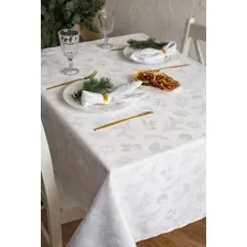 Скатерть Моготекс Белый колокольчик 10ШС90-1-КВ рис.2755/010101 (240x150)