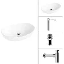 Умывальник Lauter 21502 + Rio 21AM12672 + сифон 21635CH + дон.клапан 21190CH (хром)