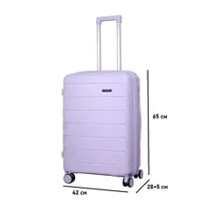 Чемодан дорожный Eurobags сирень средний (М)