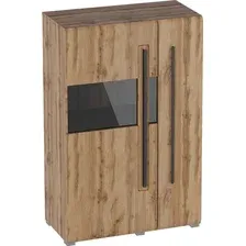 Шкаф-витрина Мебельград Ницца 2 дв (дуб вотан)