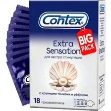 Презервативы из натурального латекса Contex® Extra Sensation 18шт