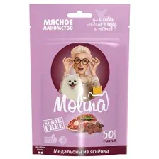 Molina Лакомство для собак Медальоны из ягненка 50 г