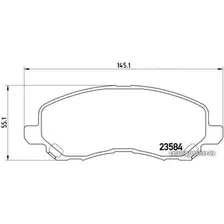 Тормозные колодки Brembo P54030