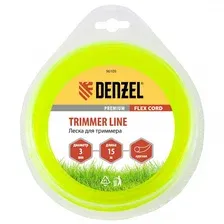 Denzel 96109 Леска для триммера круглая 3 мм х 15 м, блистер FLEX CORD