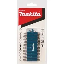 Набор бит 10 шт с карабином Makita D-65028
