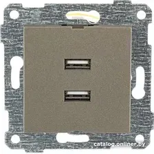 Розетка USB Mutlusan Rita 2200-449-0186 (антрацит)
