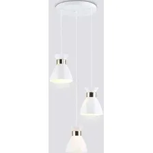 Подвесная люстра Ambrella light TR8467/3 WH/FGD (белый/золото)