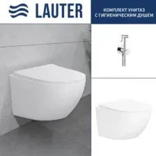 Унитаз подвесной Lauter Sulzdorf + Breez 21GN7071CH (белый с микролифтом)