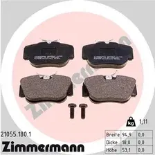 Тормозные колодки дисковые передняя ось ZIMMERMANN 21055.180.1
