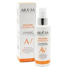 Гель очищающий ARAVIA Laboratories с АНА & ВНА кислотами,150 мл