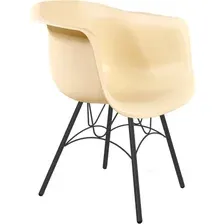 Стул с подлокотниками Sheffilton SHT-ST31/S100 (бежевый/черный муар)