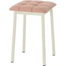 Табурет AMC Comfort 7К3.7 (кожзам, коралл/слоновая кость)