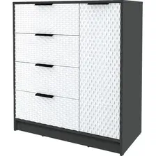 Тумба Интерлиния Концепт КТ-Т90 Техно (антрацит/белый)