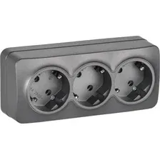 Розетка IEK Glory ERH31-K46M-16 (сталь матовый)