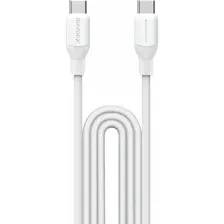 Кабель Momax 1-Link DC23W USB-C/USB-C, white, 1.2 м