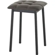 Табурет AMC Comfort 7К1.8 (кожзам, серо-коричневый/черный)