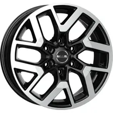 Литой диск MAK Gravel 16x6.5" 6x120мм DIA 74.5мм ET 50мм Black Mirror
