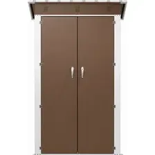 Сарай из металла Aobabo С односкатной крышей SS-03 New Br (распашные двери)