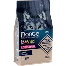 Сухой корм для собак Monge BWild Low Grain All Breeds Adult Wild Goose (для всех пород с мясом гуся) 2.5 кг