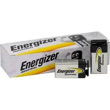Батарейка 6LR61 ENERGIZER Industrial 9V алкалиновая 12 штук