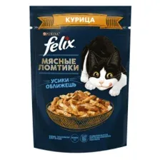 Felix Мясные ломтики для кошек (Курица в соусе) 75 г