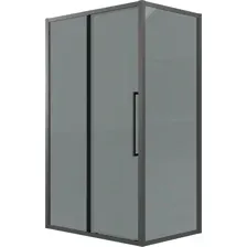 Душевой уголок Grossman Cosmo 100x80x195 120.K33.02.1080.21.10 (черный матовый/тонированно стекло)