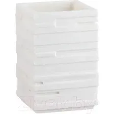 Стакан для зубной щетки и пасты Perfecto Linea 35-151303 (белый)
