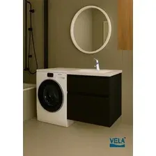 Vela Тумба под умывальник Vela Мира 66П под Kamilla (черный) TU1781